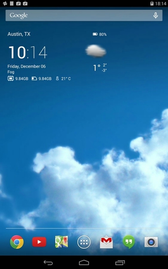 透明时钟天气