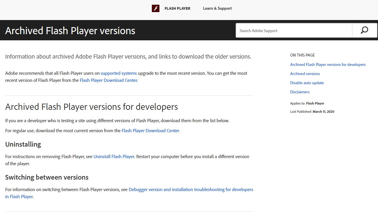 Adobe Flash Player v34.0.0.201官方版