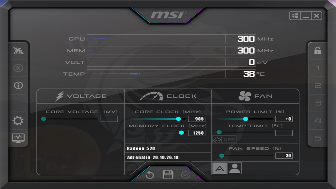 MSI Afterburner  v4.6.2官方版