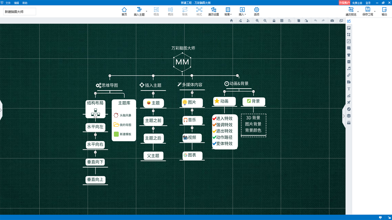 万彩脑图大师 v4.0.0.0官方版