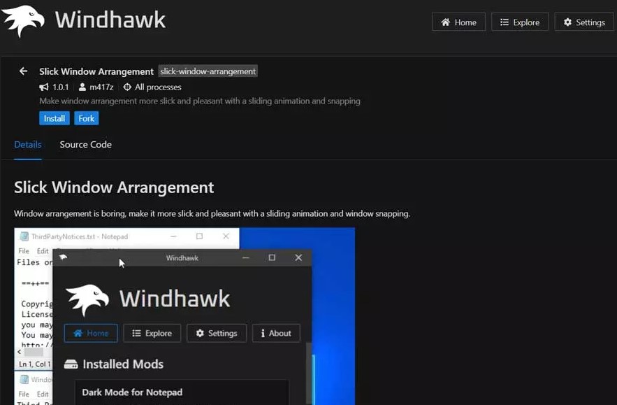 Windhawk 电脑版 1.0 官方版