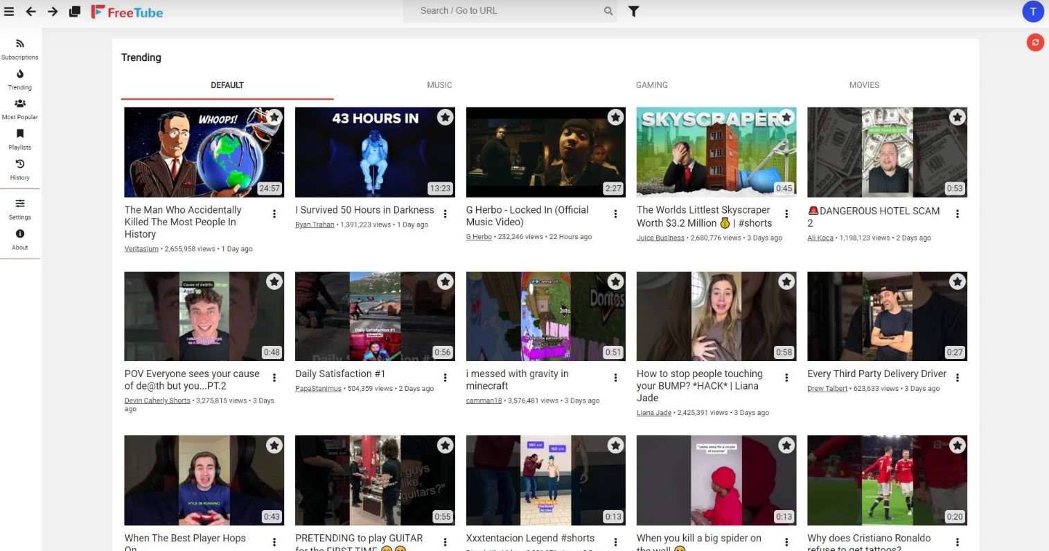 FreeTube电脑版 V0.18.0 官方版