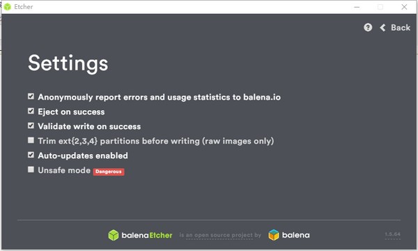 balenaEtcher v1.7.2官方版