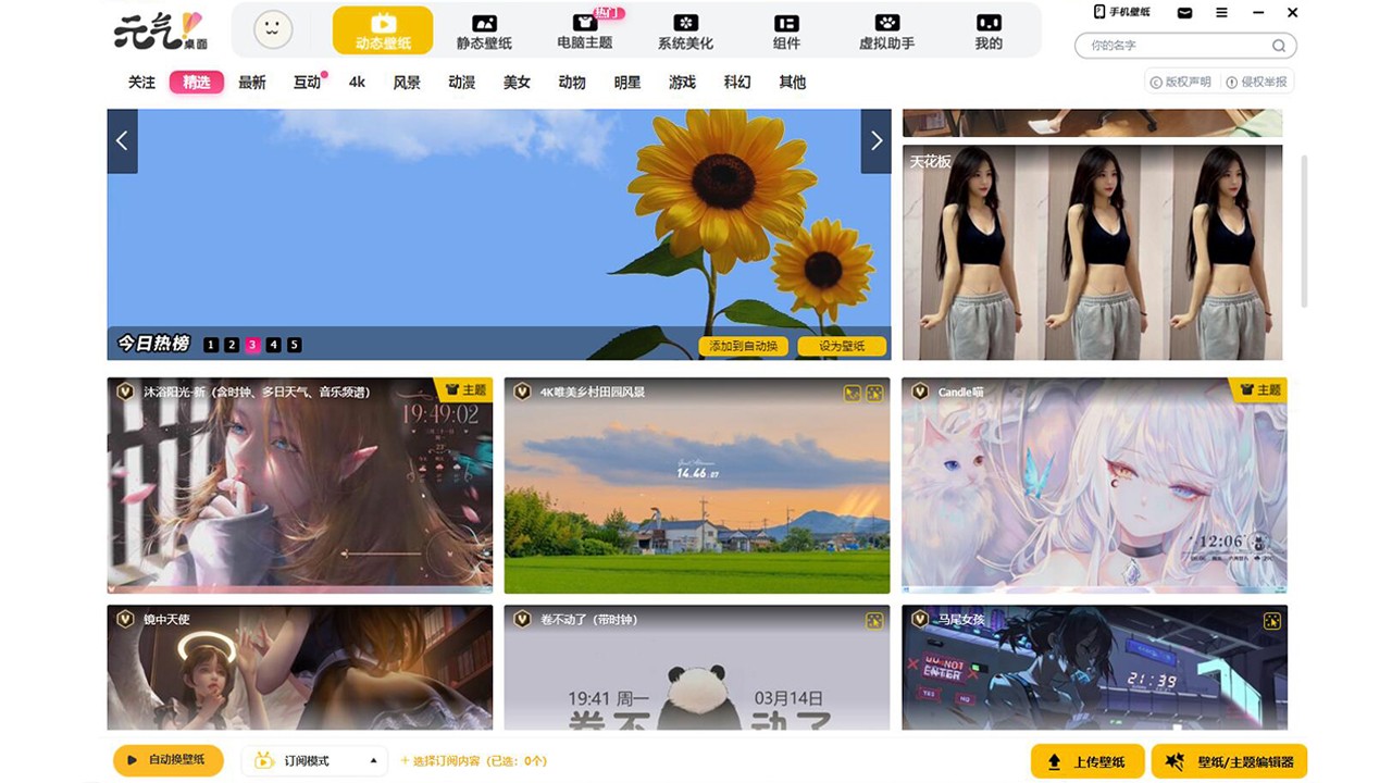 元气桌面壁纸电脑版 v9.3.38官方版