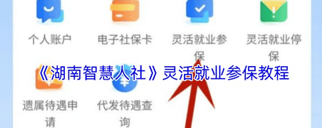 湖南智慧人社怎么交养老保险 湖南智慧人社灵活就业参保教程
