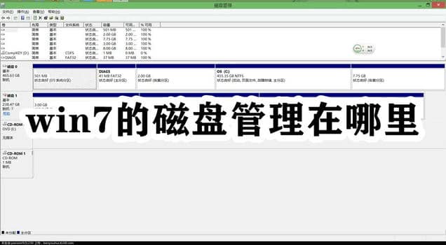 Win7的磁盘管理打开方法