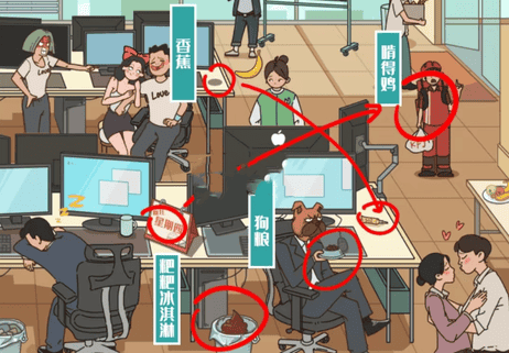 图文世界办公室食物通关攻略