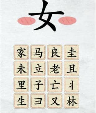 《汉字进化》女之字图文通关攻略