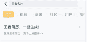 王者简历查看入口